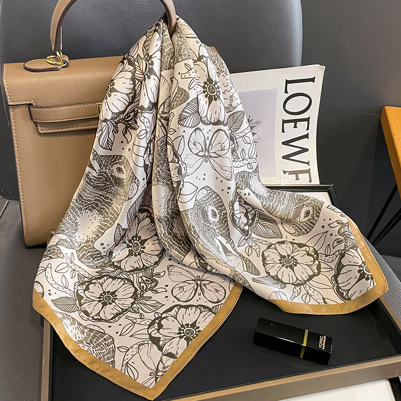 Wrist Wraps - Luxury Brand 100% Real Silk Square