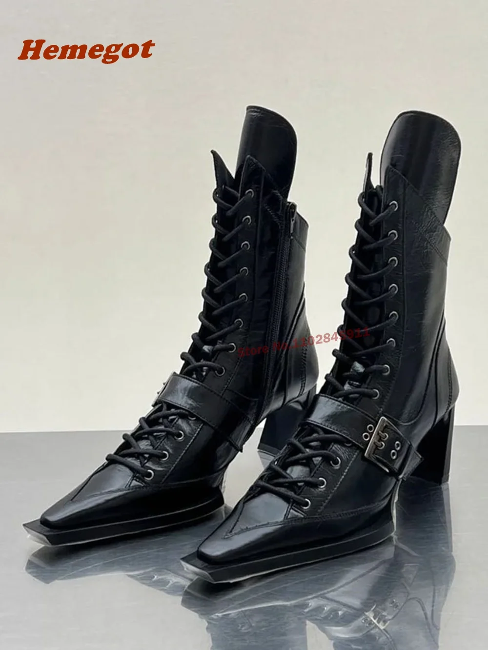 Belt Buckle Black Ankle Boots  - огляд і ціна Crossfit Belt